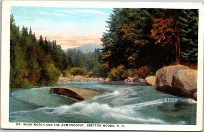 Naturekrom Postcard Mt Washington Ammonoosuc Bretton Woods NH Postmarked Stamped