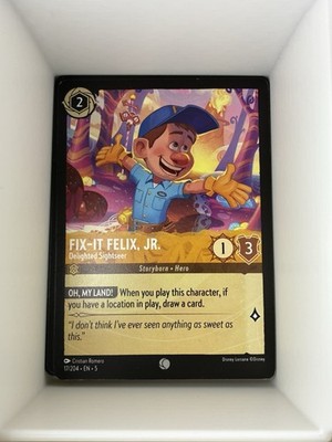 Fix-It Felix, JR.  Delighted Sightseer Disney Lorcana Shimmering Skies. N