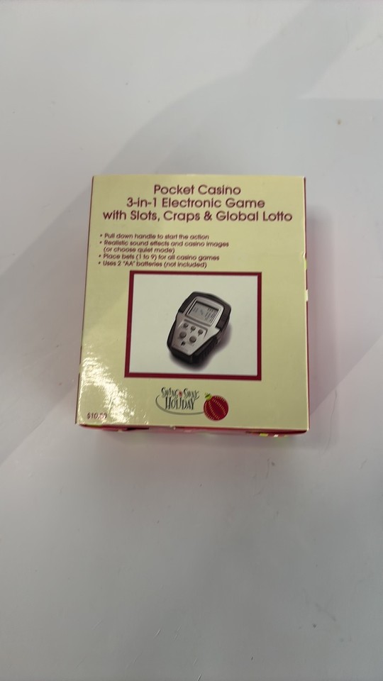 Swing & Sway Holiday Pocket Casino 3-in-1 Electronic Game