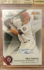 2015 Bowman's Best - Best of 2015 Autographs Trea Turner #B15-TT Refractor (AU,