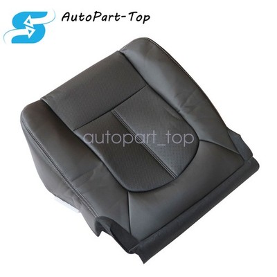 For Ford F250 F350 Lariat XL 2011 2012 Driver Bottom Leather AC Seat Cover Black