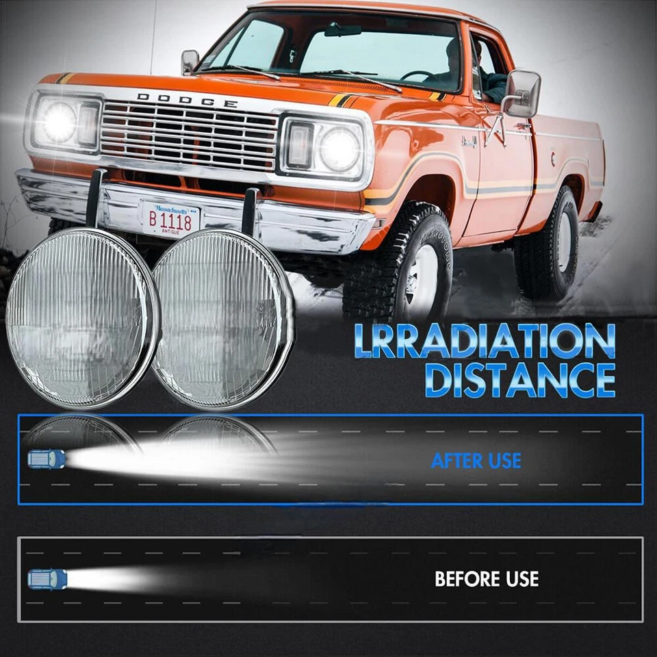 Пара светодиодных фар 7 дюймов для пикапа Ford F100 F250 F350 1953-1977 годов выпуска H4 - Изображение 4 из 4