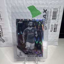 Topps 2021-22 Chrome UCL Wave Parallel Bruno Fernandes Manchester United #73
