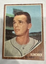 1962 Topps - Lou Klimchock #259 Milwaukee Braves 2B