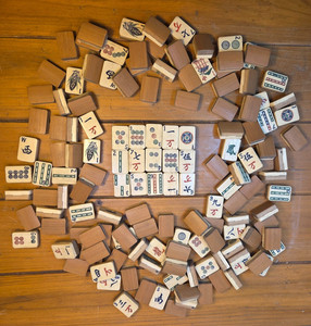 Mini Jeu De Mahjong Chinois Jeu De Société Mahjong Avec Étui De