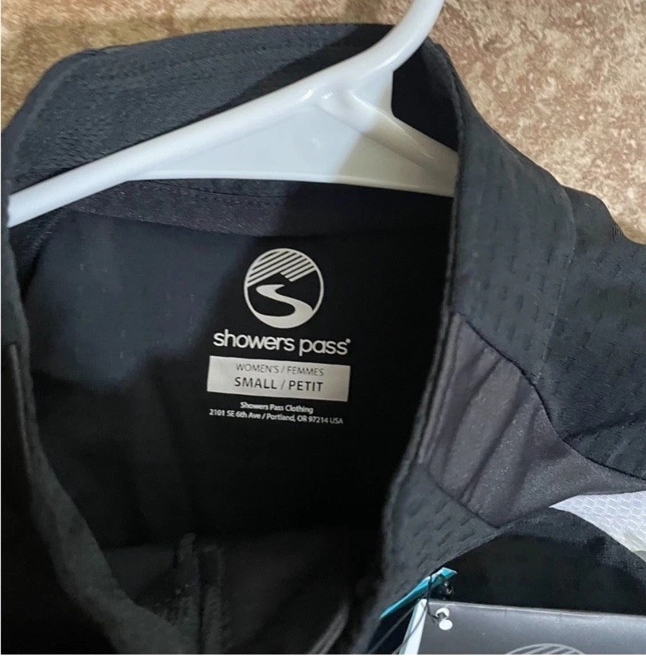 Camiseta deportiva de ciclismo Showers Pass Cyclone, negra, S, para mujer Foto 2 de 4