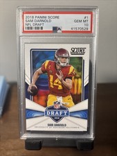 2018 Score - NFL Draft Sam Darnold PSA 10 Rookie Card Super Bowl Champ . rookie card picture