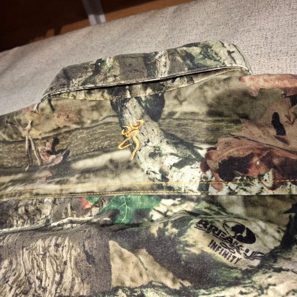 Browning Men's 2XL BreakUp Infinity Camo Button Up Long Sleeve Hunting Shirt - Image 4 of 4