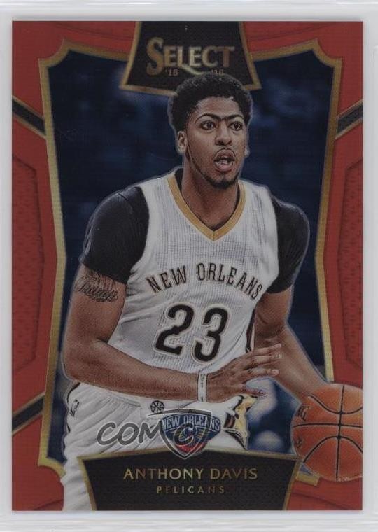 2015-16 Panini Select Concourse Red Prizm 131/149 Anthony Davis #71 e0h