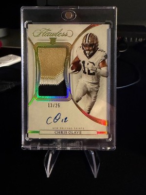 2022 Panini Flawless - Rookie Patch Autographs Chris Olave #RPA-CO /25