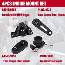 4Pcs Engine Motor & Trans Mount Fit For 2007-2012 Nissan Sentra L4 2.0L Auto CVT
