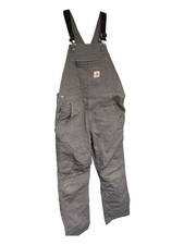 Carhartt Men's 102987 Rigby Bib Overall Men's 34 x 30 Slate Gray