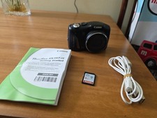 Canon PowerShot SX150 IS 14.1MP Digital Camera Black Compact With SD Card Tested