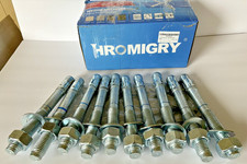 CONCRETE WEDGE ANCHOR ZINC PLATED WEDGE ANCHORS INCLUDES NUTS AND WASHERS 1"x9"