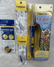Hakko FX-601 Temp. Control Soldering Iron Ideal For Stained Glass  EXTRA TIPS