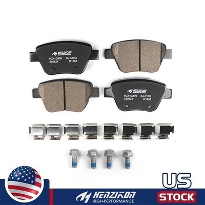 Rear Ceramic Brake Pads P-1456 for VW Jetta TDI Wagon 2014 & Passat TDI