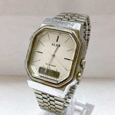 SEIKO V072-5020 Watch Timepiece Silver Genuine Authentic Vintage Rare