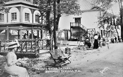 Private Baths In Park Berkeley Springs West Virginia WV - Reprint