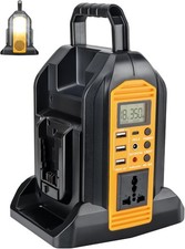 Power Inverter for Dewalt 20v Battery 2-Ports DC 20V to AC 110V Battery Inverter