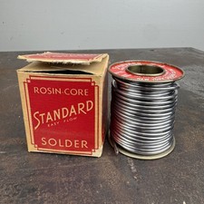STANDARD Rosin Core Solder w/ Metal Spool  Box NEW YORK Solder Co. 1 Lb 0.6 Oz
