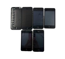 LOT OF 6 APPLE iPOD iPHONE VARIOUS MODELS FOR PARTS ONLY