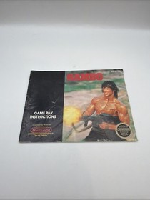 RAMBO Nintendo NES Instruction Manual ONLY - CF
