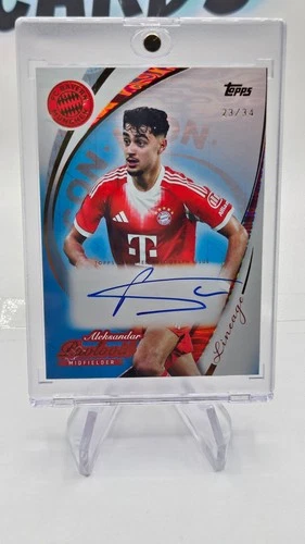 25/26 Topps Lineage FC Bayern München Aleksandar Pavlovic IA-AP Auto /34 On Card