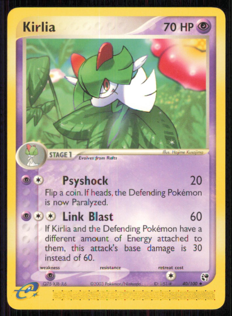 Kirlia 40/100 Uncommon Sandstorm Pokemon Lightly Played