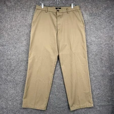 Dockers Pants Mens 34x29 Khaki Classic Fit Chino Flat Front Casual Dress Preppy