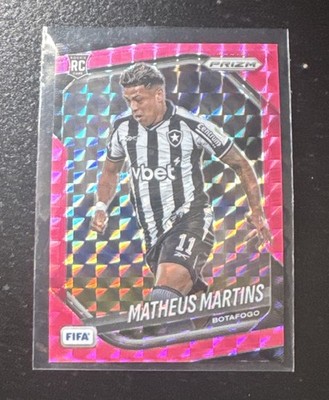 Panini Prizm FIFA Soccer 2023-24 Matheus Martins RC #72 Botafogo Pink Mosaic