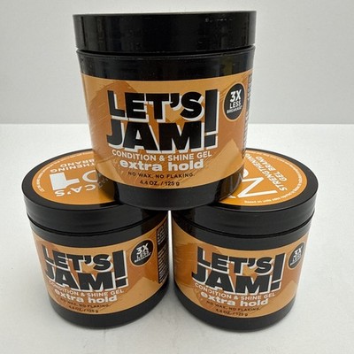 Let's Jam Condition & Shine Gel Extra Hold 4.4 oz x 3 Pack