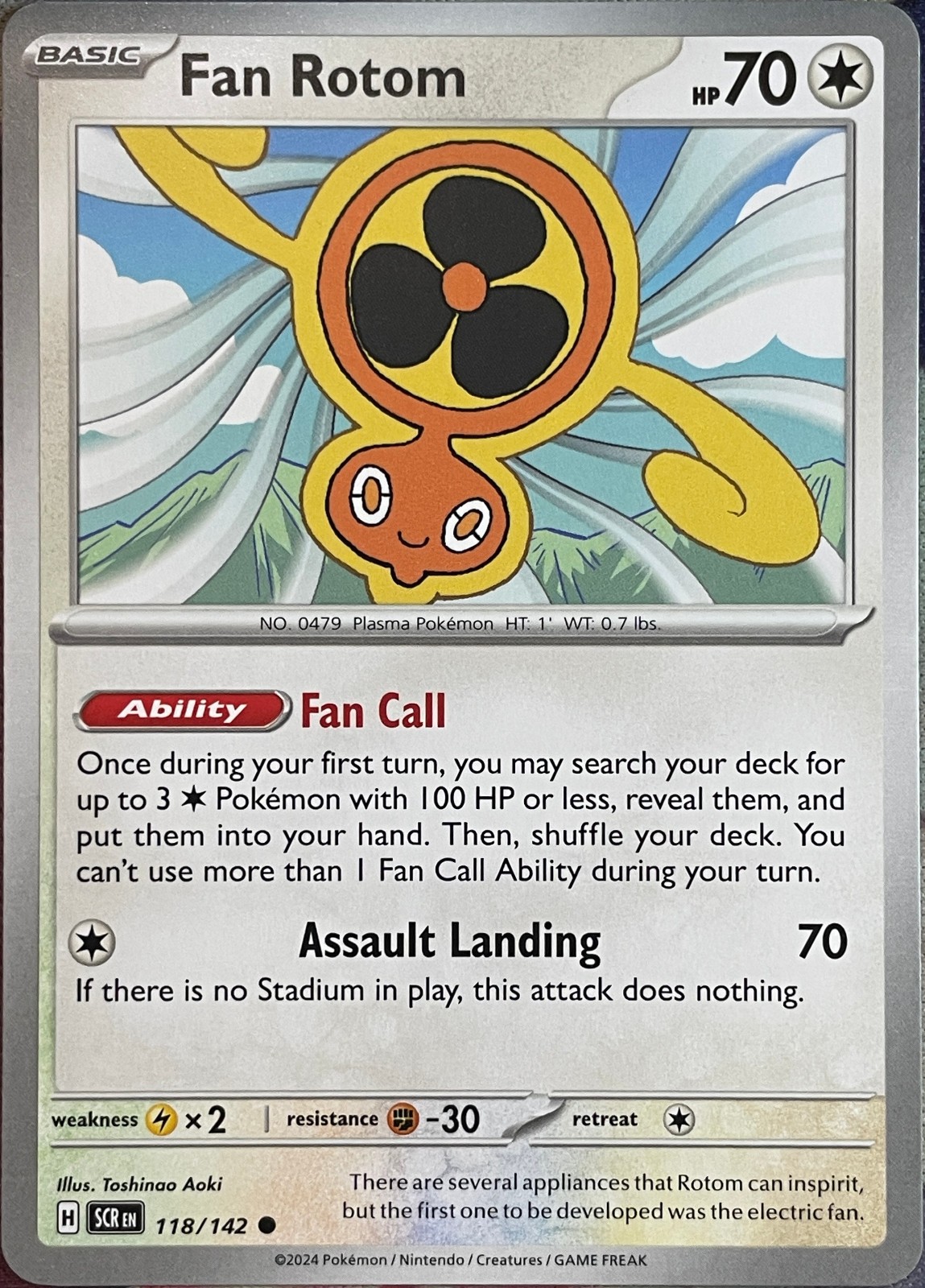 Fan Rotom - 118/142 - Stellar Crown Pokemon 2024