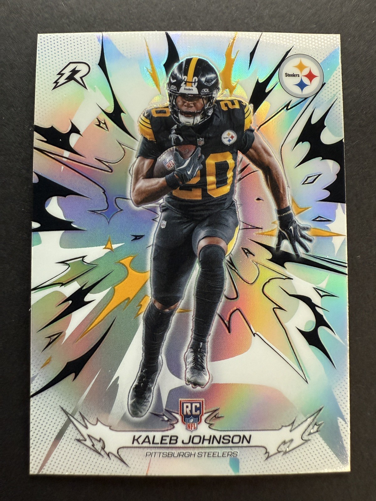 Kaleb Johnson 2025 Topps Resurgence Football #179 Refractor RC