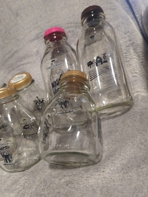 High Quality Glass Milk Jugs With Lids (Pint & Quarter Sizes) READ DESCRIPTION!
