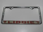 VTG Liddie Pontiac Kentuckiana Metal License Plate Frame Tag Dealer Ship GTO Oil