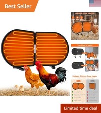 Chicken Coop Heater for Winter, 220W Foldable Flat-Panel Radiant Heater for C...