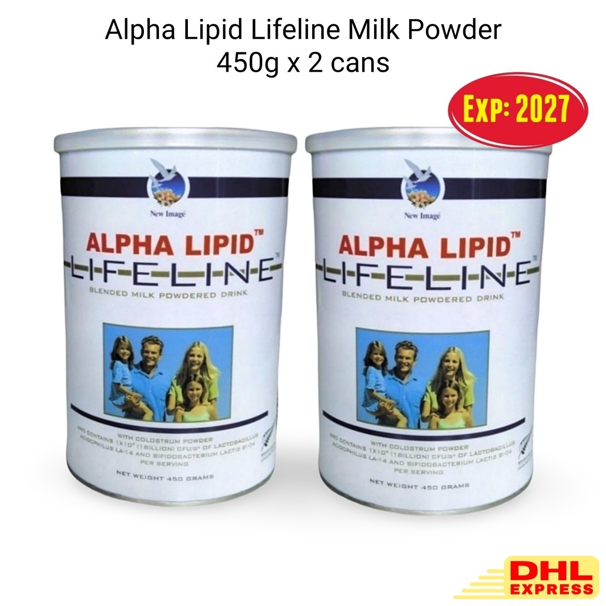 2x Alpha Lipid Lifeline Blended Milk Colostrum Powder 450g Immune