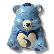 Vintage Care Bears Ceramic Hand Painted - 1980s - Bedtime Bear - Original SRE