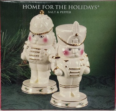 Home For The Holidays 1999 Salt & Pepper Shaker Nutcracker New In Box