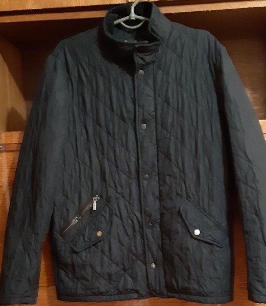 Men Barbour Jacket Black Nylon 38 / M / 46