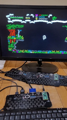 Computadora Zx Spectrum Pico 128k 48k Sinclair en estuche de computadora personalizado 48k rojo sw - Vídeo 1 de 1
