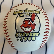 Cleveland Indians Last Season Of The Century 1999 Souvenir Baseball Ball