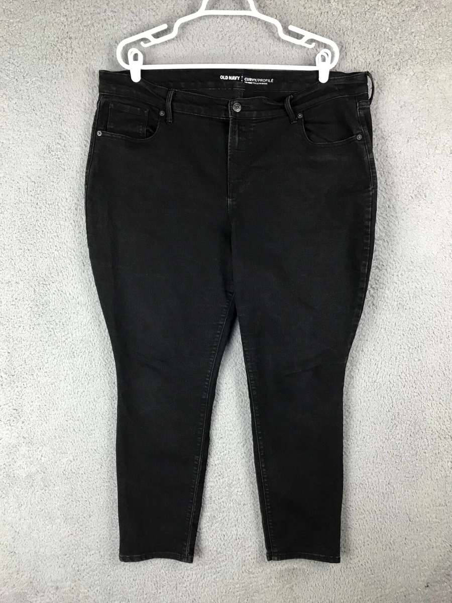 Old navy deals curvy black jeans