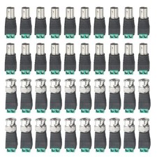 40PCS DC 2.1x5.5mm Male Female Power Adapter Connectors for CCTV BNC Cat5