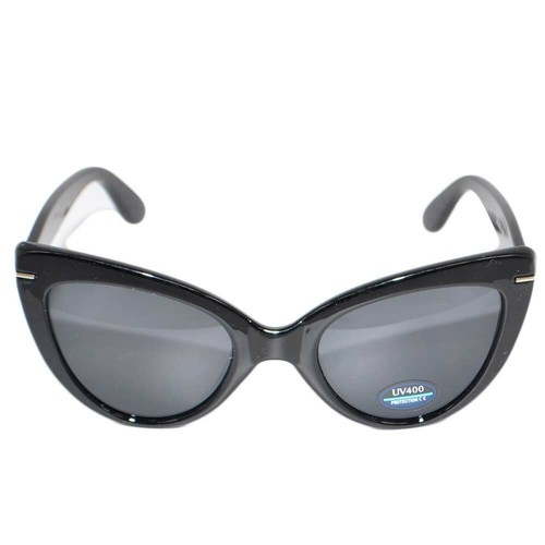 OCCHIALI DA SOLE DONNA SUNGLASSES ANNI 30 CATEYES NERO N OSSO LENTE  CALIBRATA OV | eBay