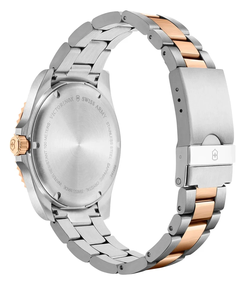 Victorinox Swiss Army Maverick Large Two-Tone Steel Blue Dial Mens Watch 241950 - Image 4 of 4