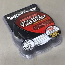 ROCKFORD FOSGATE Twisted Pair Signal Cable Y-Adapter 1 Female to 2-Male RFIY-1F