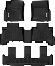 OEDRO TPE Floor Mats for 2013-2024 Toyota 4Runner 7 Seats 3 Row Floor Liners