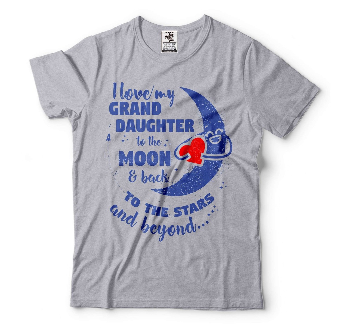 I Love My Granddaughter To The Moon And Back Shirt Grandpa