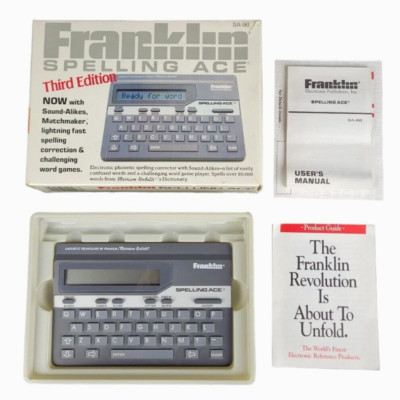 Franklin Spelling Ace SA-98 Third Edition Boxed Vintage Tested Working
